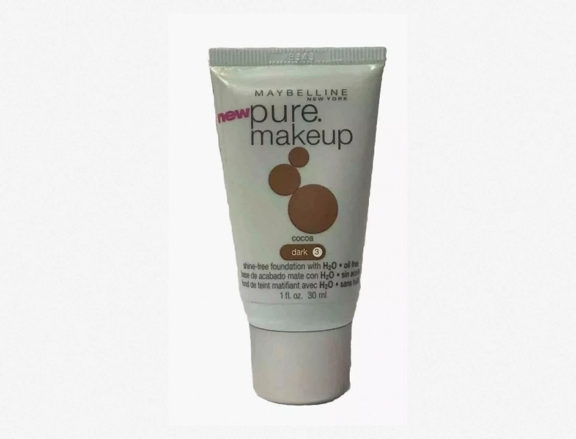 Maybelline Pure Makeup Foundation, Lightweight Liquid Foundation for Natural Coverage, Oil-Free, 1 fl oz
