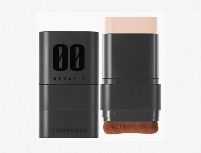 Chosungah TM Mega Fit Stick Foundation SPF 50+ PA++++, #0 Porcelain, 16g, Made in Korea