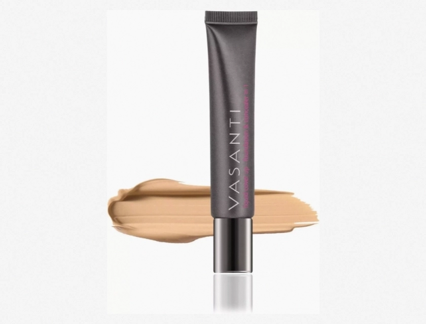 Vasanti Liquid Cover Up Oil-Free Foundation Concealer, 0.54 oz, V6