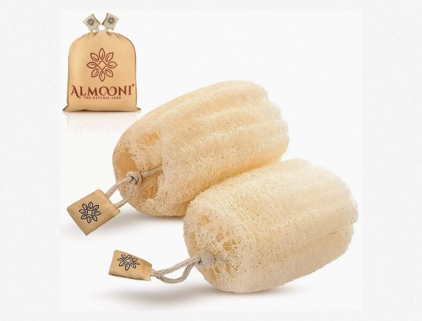 Egyptian Loofah Exfoliating Body Scrubber, Natural Real Egyptian Shower Loofah