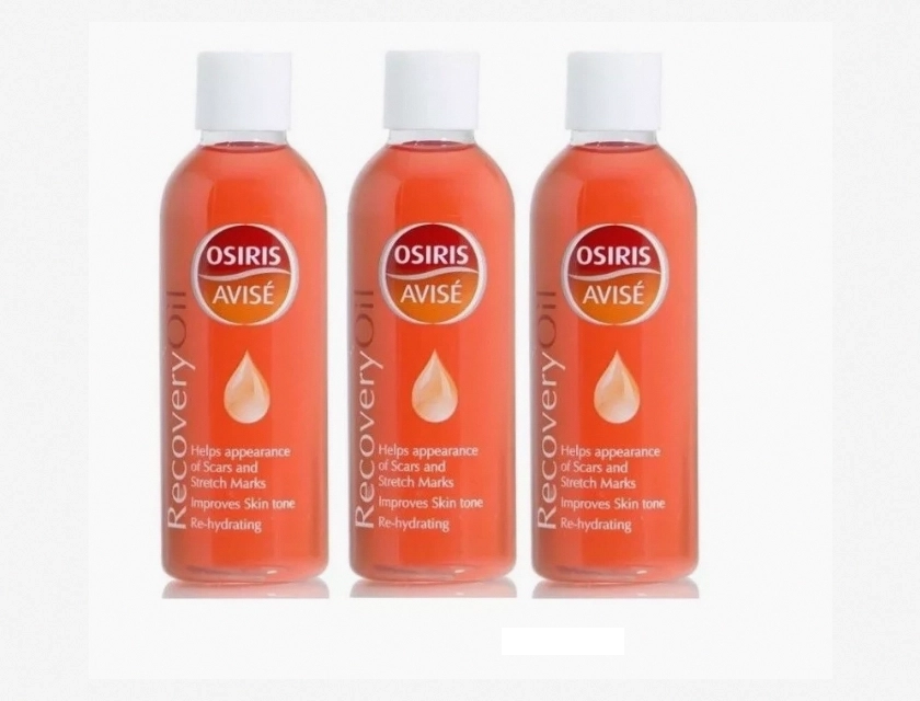 Osiris Avise Recovery Oil for Skin Tone, Scars & Stretch Marks, 100 ml, 3-Pack