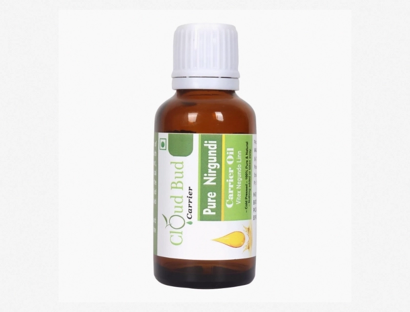 Cloud Bud Pure Nirgundi Oil (Vitex Negundo Linn) Cold Pressed for Skin Care