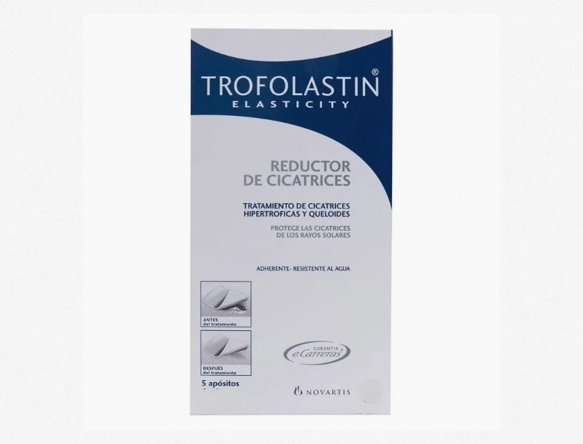 Trofolastin Scar Reduction Dressing, 5 Count – Silicone Scar Treatment for Surgery, C-Section, and Injury Scars