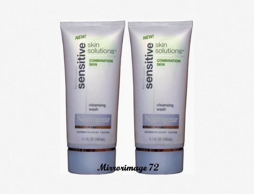 Neutrogena Sensitive Skin Solutions Combination Skin Cleansing Wash, 2 x 5.1 oz
