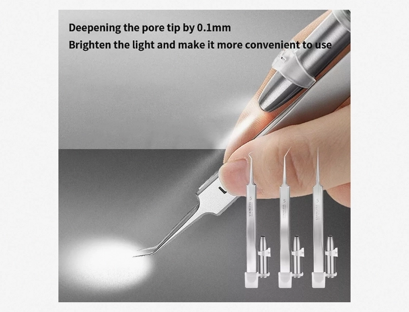 Acne Needle Tweezers for Blackhead, Blemish, and Pimple Removal, Lightweight, Pointed and Bent Tip