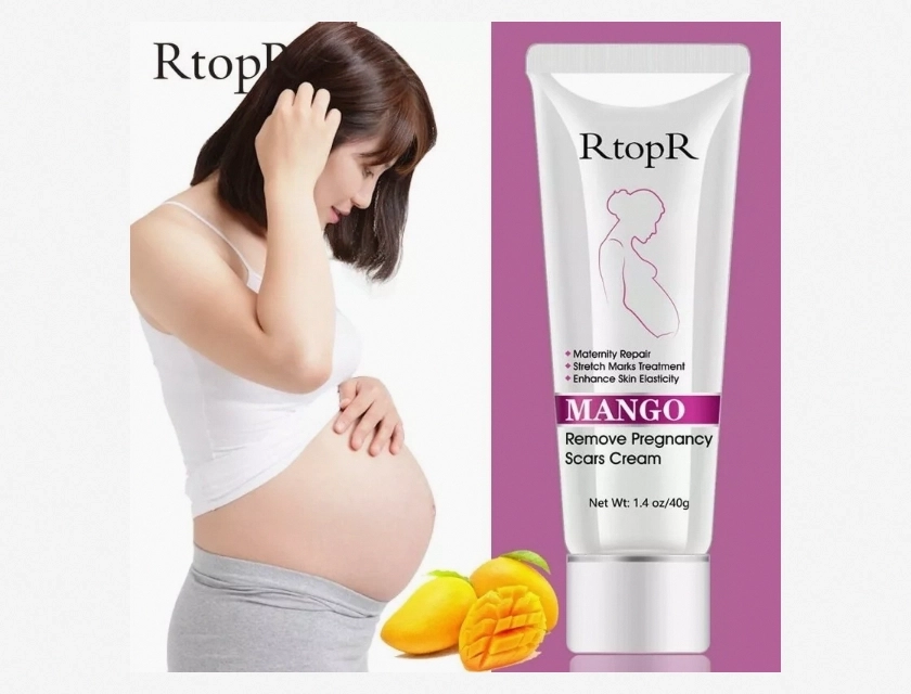 Stretch Mark Reduction Cream for Pregnant Women, Moisturizing Belly Firming Lotion, Safe for Sensitive Skin, 8 oz