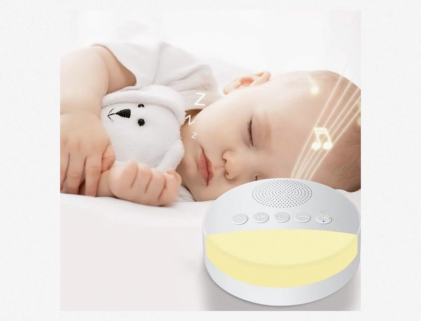 USB Rechargeable Sleep Machine with Timer, Baby White Noise Machine for Sound Therapy