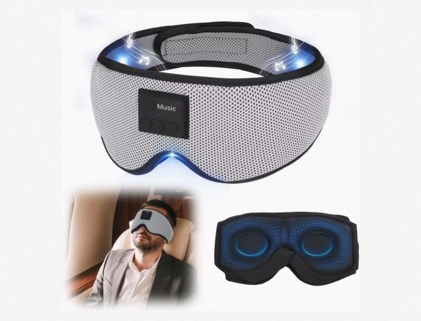 360° Blackout Sleep Mask with Bluetooth Headphones, Comfortable and Relaxing for Sleep