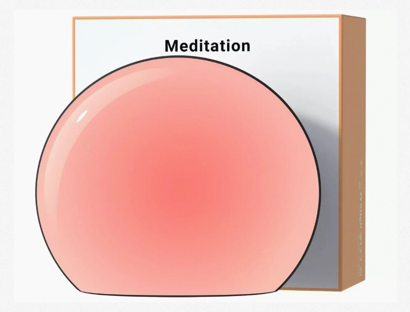 Meditation White Noise Sound Machine with 30 Soothing Sounds and 12 Color Night Light