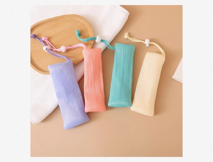 Mesh Bubble Enhancing Soap Bags Set of 4 for Pleasant Bathing