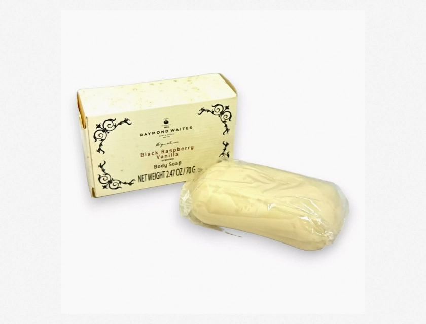 Raymond Waites Black Raspberry Vanilla Body Soap, 2.47 oz (70g) – Travel Size