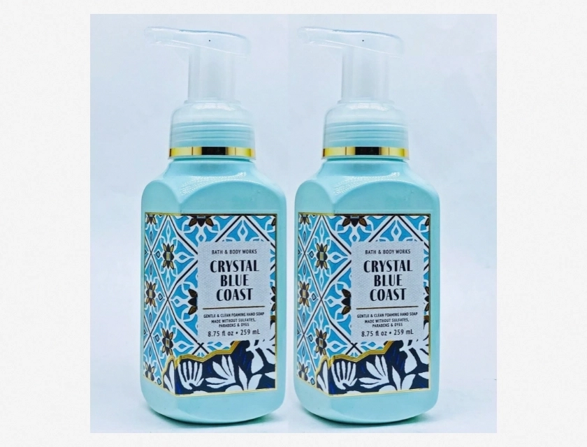 Bath & Body Works Crystal Blue Coast Gentle Clean Foaming Hand Soap – 80.75 oz