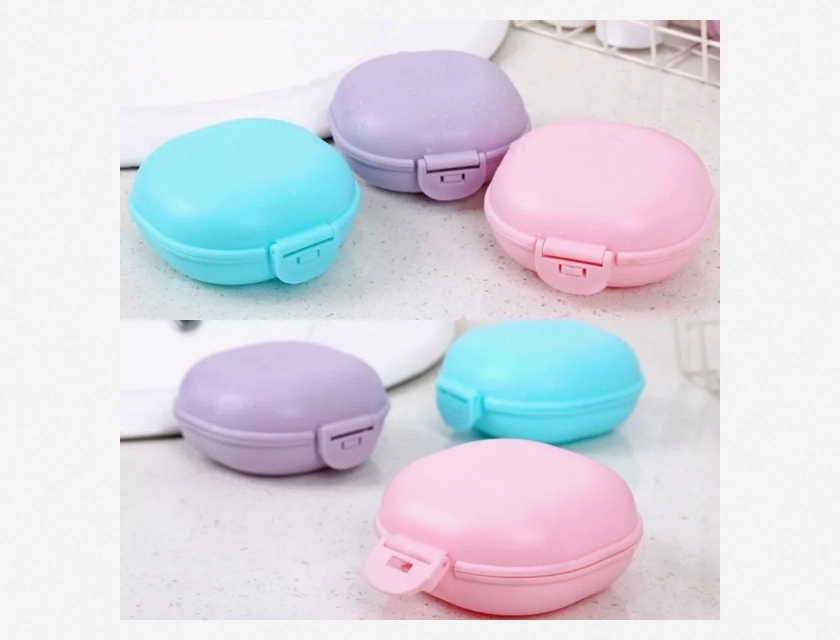 Portable Soap Dish Box Case Holder Container for Travel Shower Bathroom
