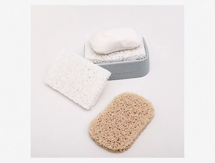 Soap Saver Antiskid Soap Lift Dish Holder with Detachable Draining Pad, 1 Piece, Random Color