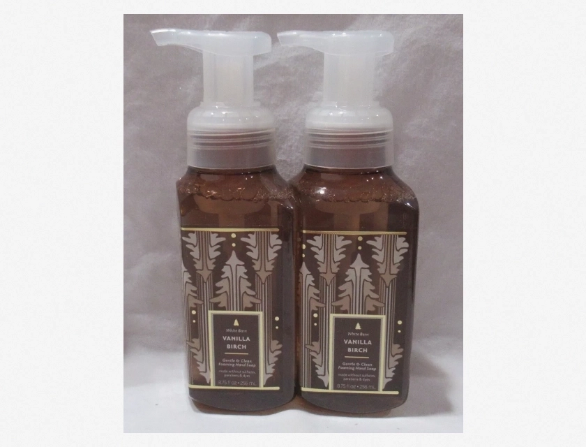 White Barn Bath & Body Works Gentle & Clean Vanilla Birch Foaming Hand Soap, 2-Pack