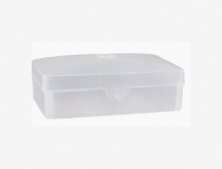 Frosted Soap Box with Hinged Lid, 100 Pack