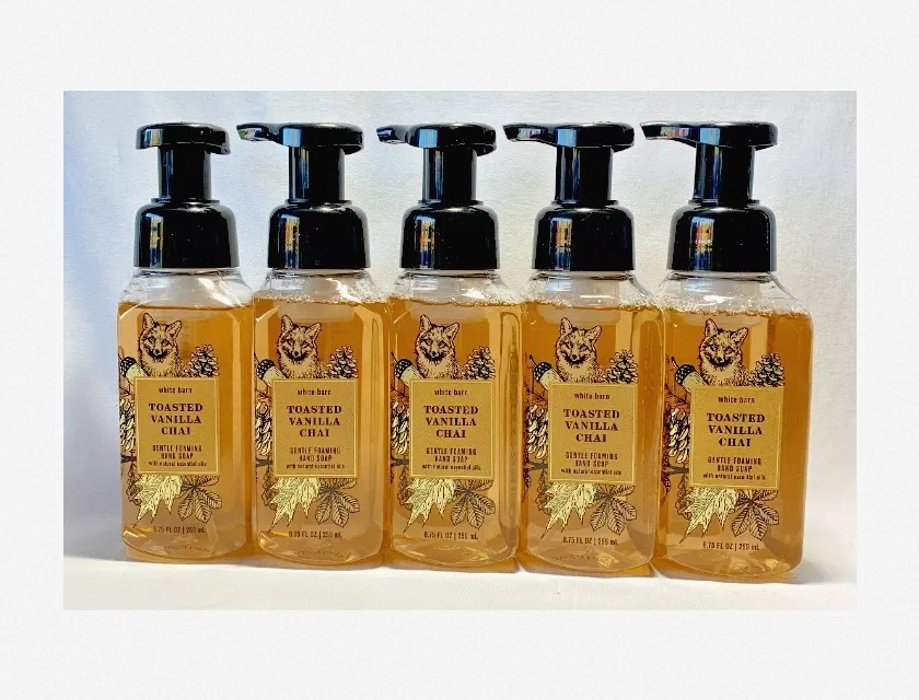 Bath & Body Works Gentle Foaming Hand Soap, Toasted Vanilla Chai, 80.75 fl oz (5 Count)