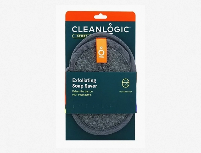 Cleanlogic Sport Exfoliating Soap Saver Pouch – Body Scrubber for Shower, Exfoliating Soap Bag