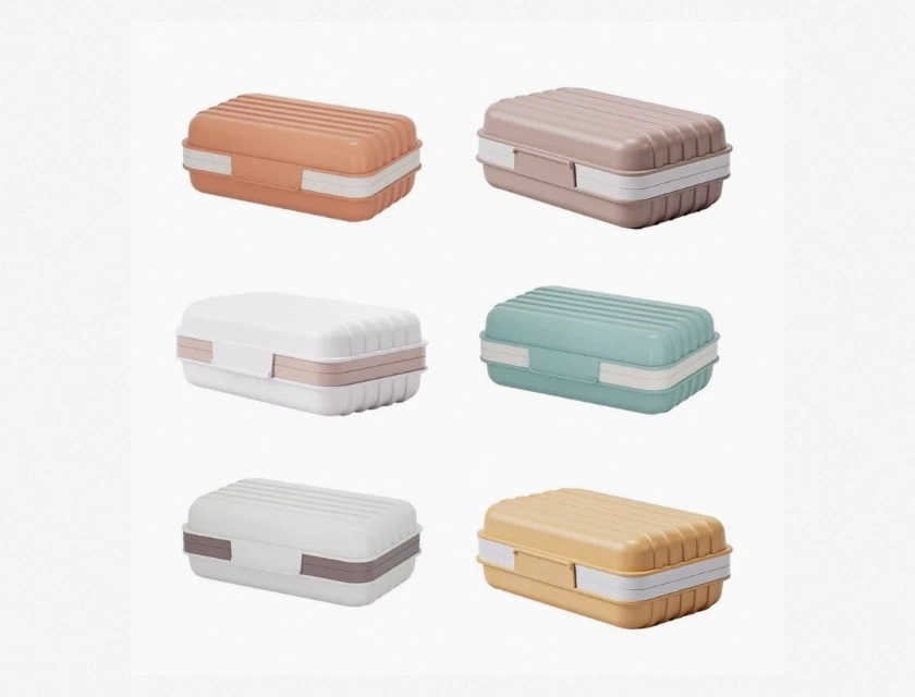 Travel Soap Container with Lid – Soap Case for Camping, Soap Box for Bathroom