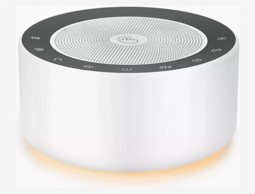 White Noise Machine with 30 Soothing Sounds and 7 Color Night Lights for Baby and Adults, Sleep Therapy, Home, Office
