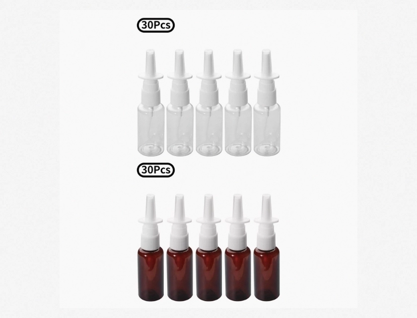 30 Pcs Direct Spray Containers, Safe Fine Mist Sprayers, Refillable Transparent Bottles