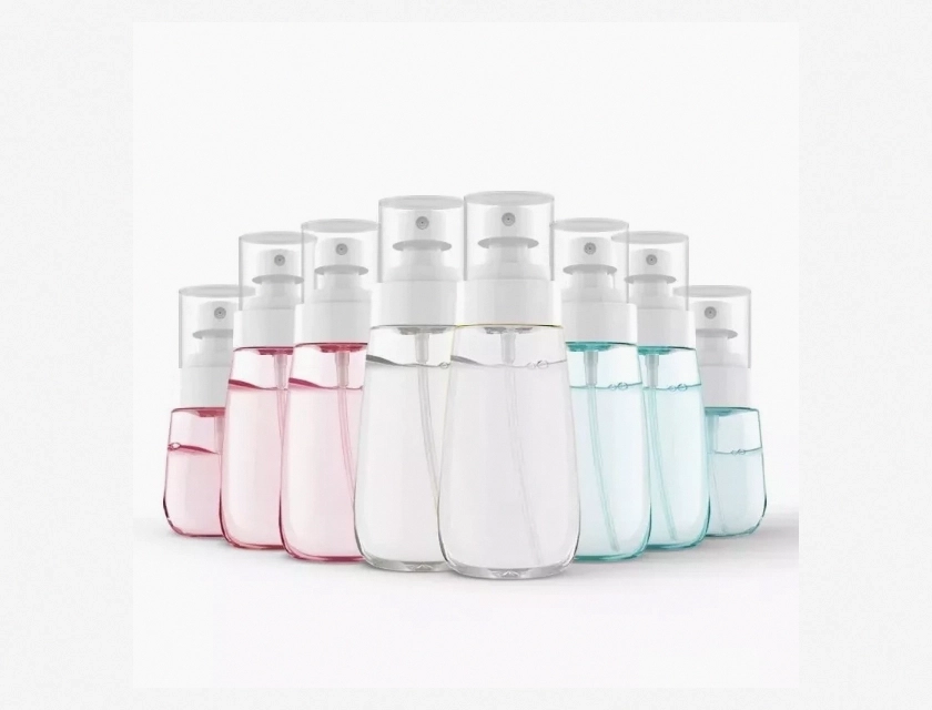 Fine Mist Spray Bottle Plastic Lotion Pump 30ml 60ml 100ml Random Color