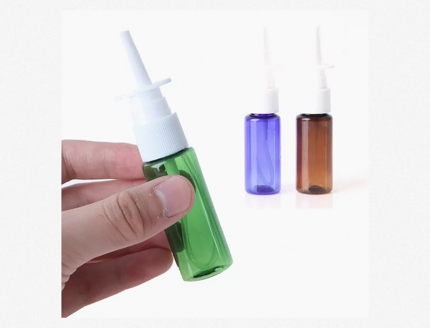 20ml Empty Plastic Nasal Pump Spray Bottle Refillable Mist Sprayer