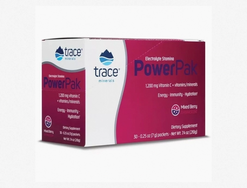 Trace Electrolyte Stamina Power Pak, Mixed Berry, 30 Packets