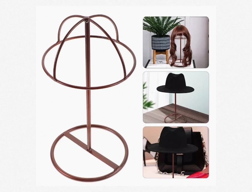 Fedora Hat Stand for Shelves – Cap Display Stand for Men’s Accessories