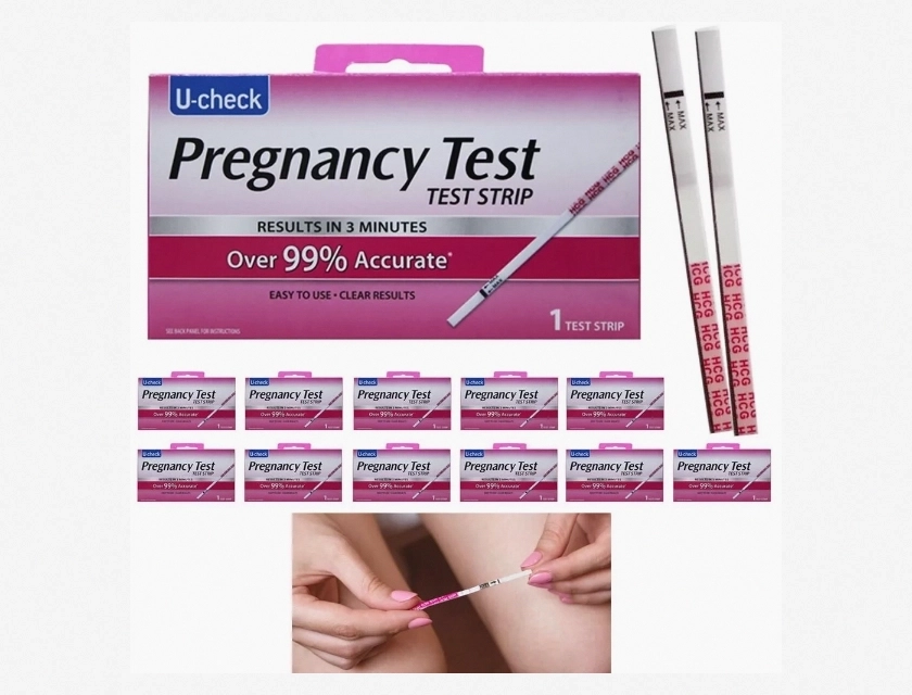 Rapid Detection Pregnancy Test Strips, 12-Pack, Over 99% Accurate – Easy Home Urine Test Kit