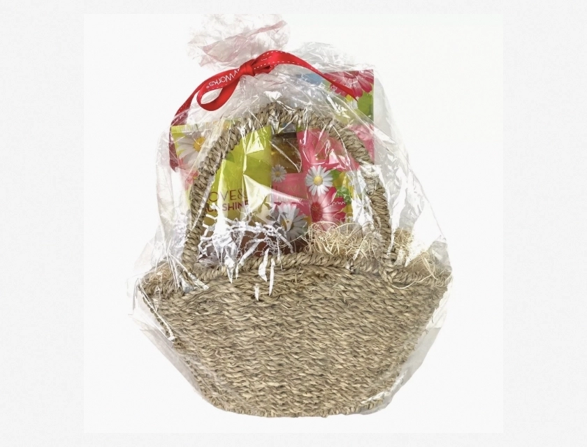 Bath & Body Works Love Sunshine Gift Basket with Scrub, Body Cream, and Shower Gel