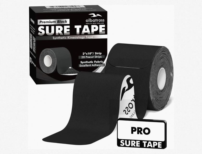 KT Tape Synthetic 10 Inch Precut Kinesiology Therapeutic Elastic Sport Roll, 20 Strips
