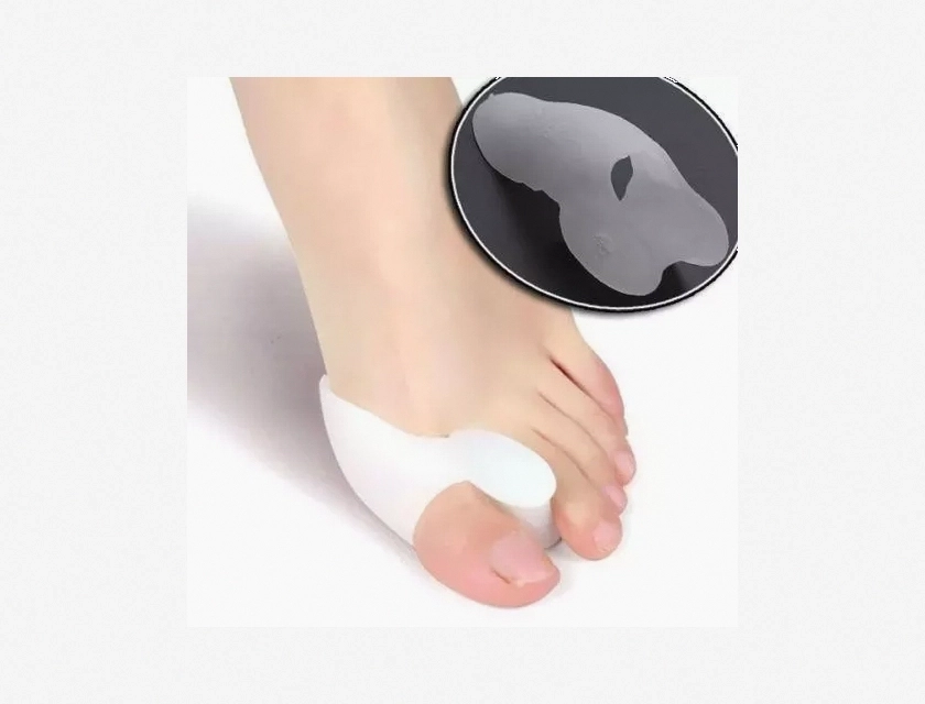 2-Piece Gel Toe Separators for Bunion Pain Relief, Silicone Toe Stretchers and Straighteners