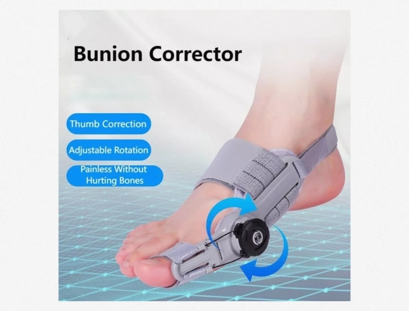 Adjustable Toe Corrector for Big Toe, Rotatable Straightener for Foot Pain Relief