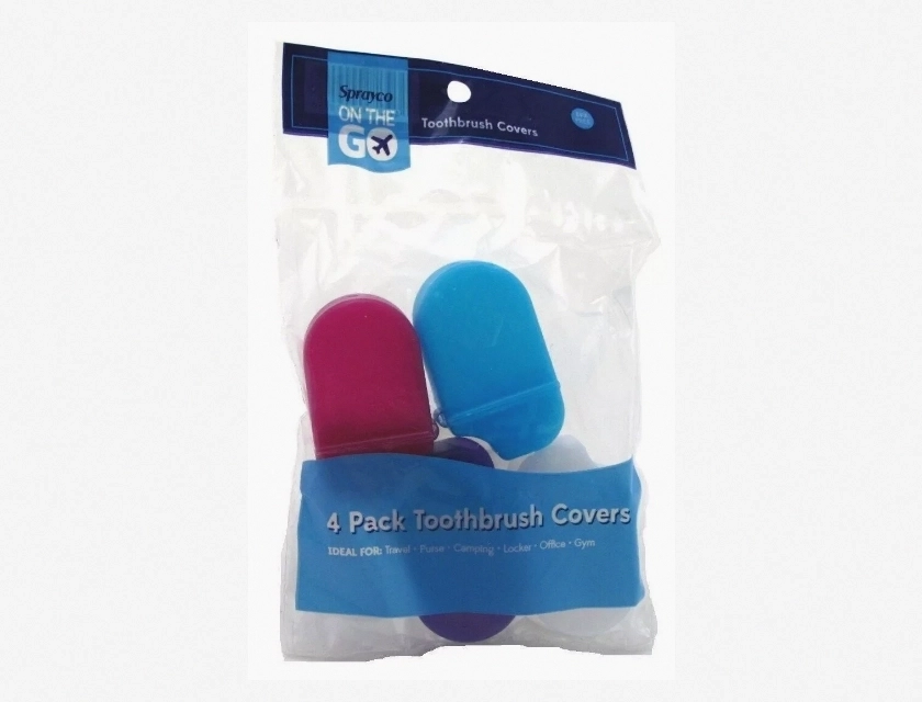 Sprayco Travel Toothbrush Covers, 4 Count (12 Pieces)
