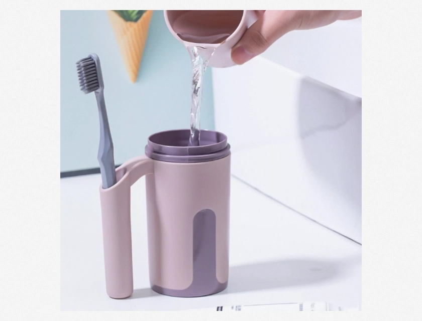 Toothbrush and Toothpaste Holder Case for Travel Camping, High Capacity