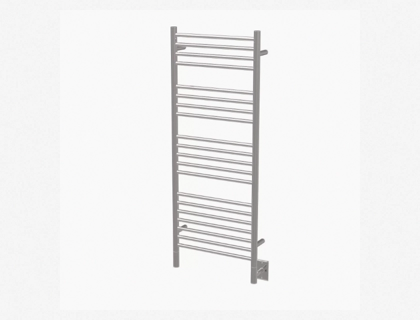 Amba Jeeves DS-20 20-Inch Hardwired Straight Stainless Steel Towel Warmer, 110V, Polished Finish, Wall Mount