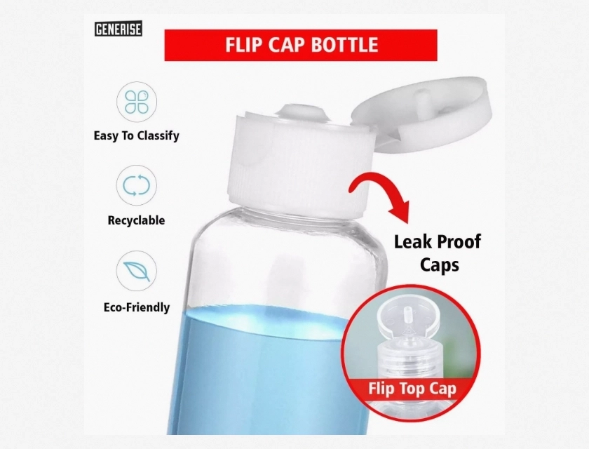 Empty Plastic Travel Bottles 50 ml 3-Piece for Hand Gel and Lotion