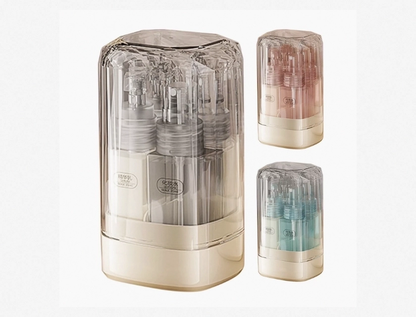 Travel Bottles for Shampoo, 4-Piece Set, Refillable Dispensers