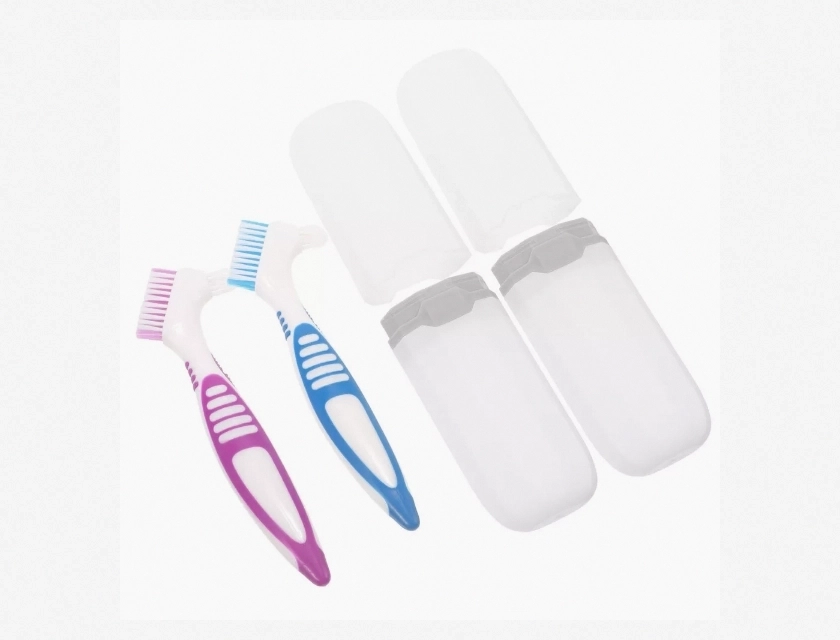 Travel Toothbrush and Storage Box Kit, 2 Sets