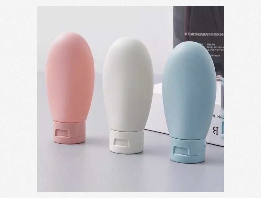 Travel Shampoo Refillable Empty Container 3-Pack – Gel Squeeze Lotion Tube for Toiletries