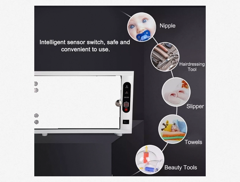 UV Disinfection Cabinet for Manicure Tools, Plug-In Sterilization Machine for Salon Equipment