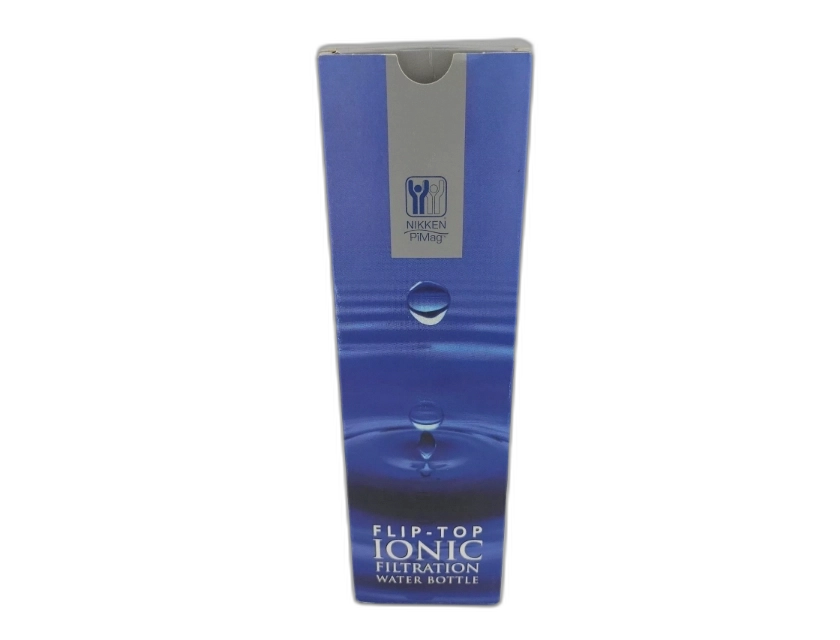 Nikken PiMag Ionic Flip Top Water Filtration Bottle, 32 oz, BPA-Free, Reusable, Portable Water Filter