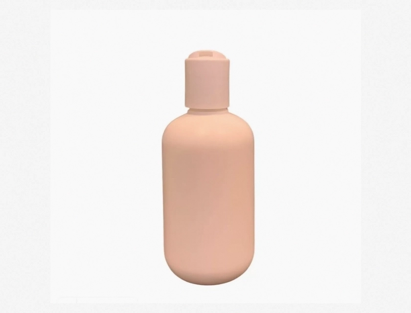 4 oz (120 ml) White HDPE Plastic Boston Round Bottles with White Disc Caps
