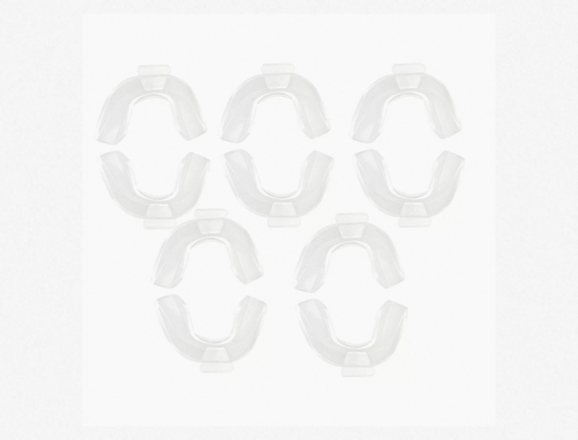 10-Piece Cold Light Whitening Tray for Orthodontic Braces and Brackets