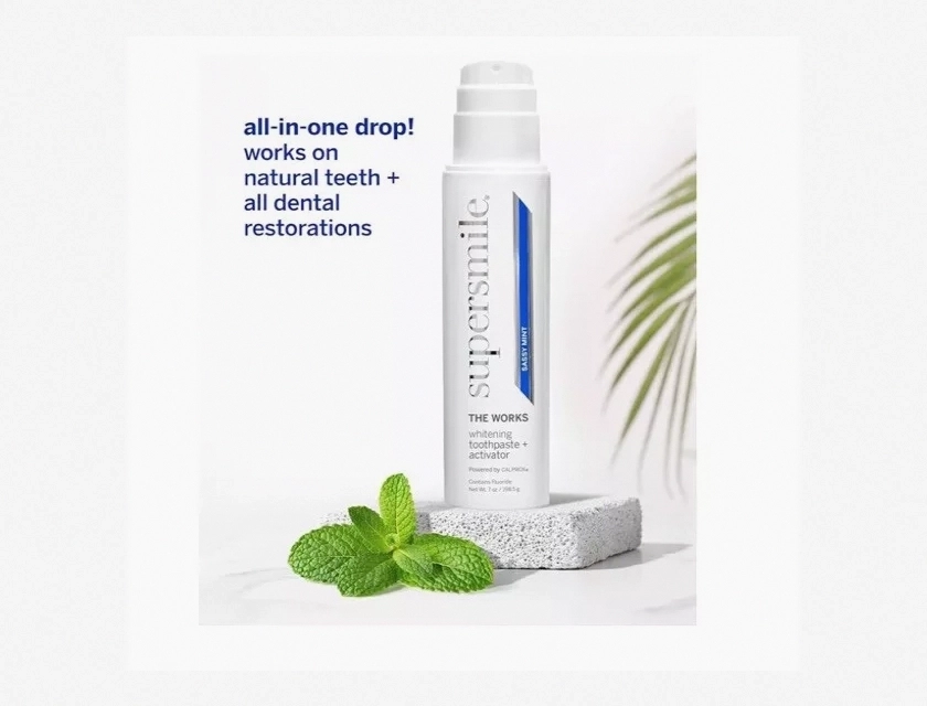 The Works Whitening Toothpaste and Whitening Activator, Sassy Mint