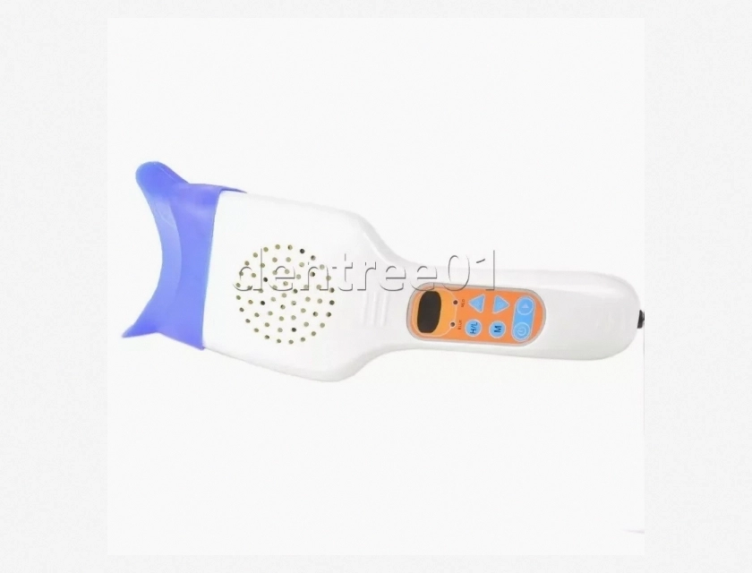 10 LED Mini Handheld Teeth Whitening Machine, Bleaching Accelerator Lamp with 3 Color Modes