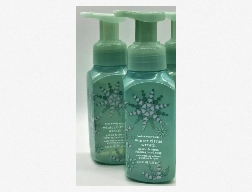 Bath & Body Works Winter Citrus Wreath Gentle & Clean Foaming Hand Soap, 80.75 oz (Pack of 2)