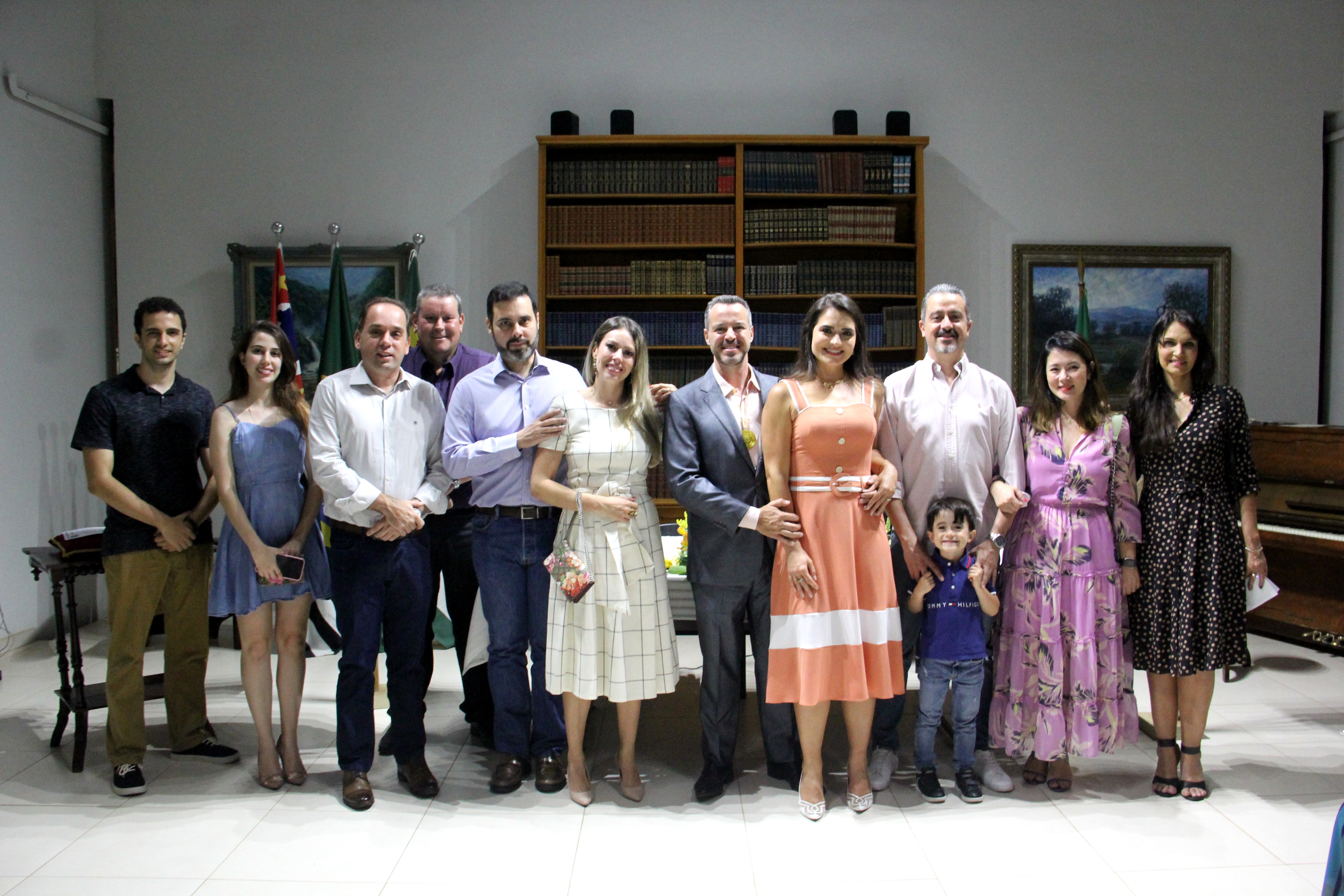 Posse dos neoacadêmicos Maria de Lourdes Oliveira Juvêncio e Fausto Luciano Panicacci