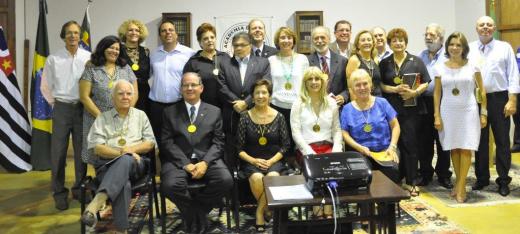 Posse dos neoacadêmicos Maria Ignez D’Ávila Ribeiro, Luiz Fernando Dezena e Raul de Oliveira Andrade Filho